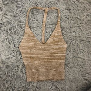 Deep v-neck crop top